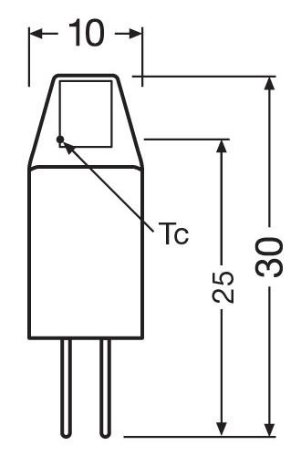 Zeichnung - LED Essence Pin, RL-PIN10 827/C/G4 Micro