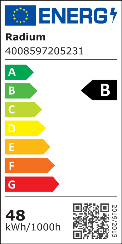 Energielabel - LED HPM-Retrofit, RL-HRL200 840/C/E40 EM