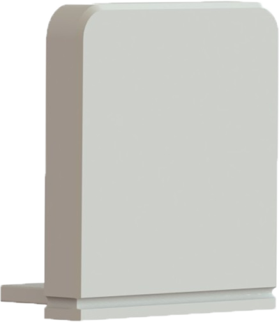 Embout de fermeture plastique, carré, Endcap-Q 62381