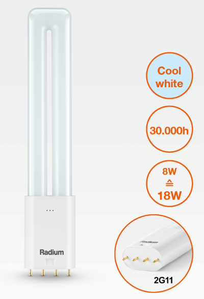 Produktbild - LED Essence Long - Retrofit for Ralux, RL-LONG18 840/2G11 UN