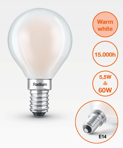 Produktbild - LED Essence Mini-Ball, frosted, RL-D60 827/F/E14