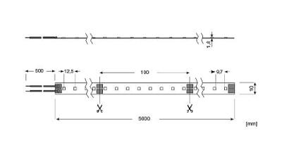 Zeichnung - LED Star Strip 400, LED STRIP 400 S 940/24V 5M
