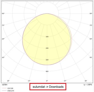 Zeichnung - LED Downlight Essence IP54, 95-105mm 7.5W/840 IP54