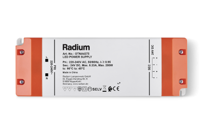 LED Strip operational gear, DRIVER 200W DC 24V