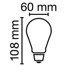 Zeichnung - Classic A LED Essence, dépolie, RL-A60 830/F/E27