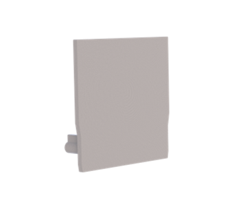 Embout pour profil + couvercle M, Endcap MEDIUM Profil en U 27/26.2