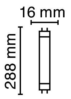 Zeichnung - Leuchtstofflampe Spectralux® , NL-T5 8W/840/G5