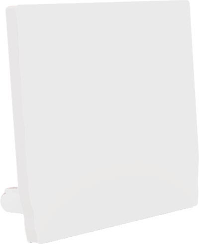 End cap for profile + cover M, ENDCAP SQUARE PROFILE M U FLAT WHITE