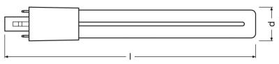 Zeichnung - LED Essence S - Retrofit for Ralux S, RL-S11 830/G23 EM