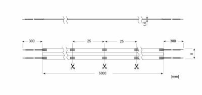Zeichnung - LED Essence Strip ZeroPitch 700, 40W 940/24V 5M