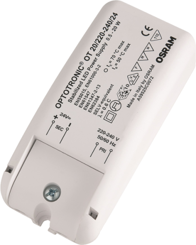 Optotronic driver 24V not dimmable, Optotronic SMART 20W/220-240/24