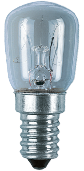 Produktbild - Pear shape lamp,  clear , P 15W/230/C/E14