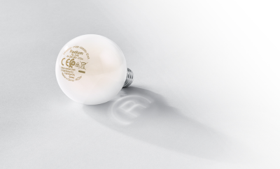 Produktbild - Lampe sphérique LED Essence, dépolie, RL-D40 827/F/E14