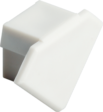 Embout de fermeture plastique angulaire, Endcap-F 32121