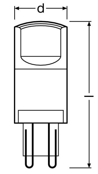 Zeichnung - LED Star Pin, RL-PIN30 DIM 827/C/G9