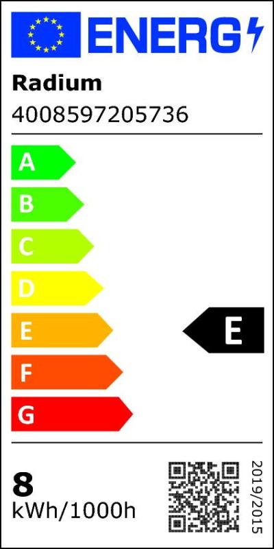 Energielabel - LED Essence Long - Retrofit for Ralux, RL-LONG18 840/2G11 UN