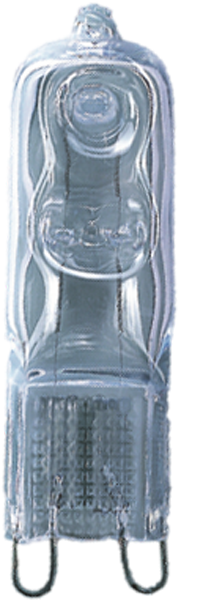 Produktbild - Lampe halogène culot à broche, claire, RJH-PIN 60W/230/C/XE/G9