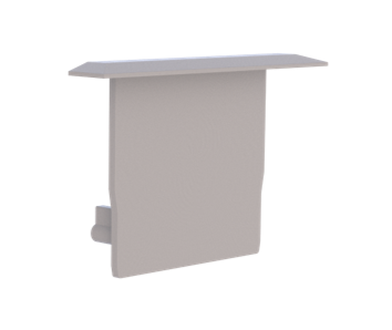 End cap for profile + cover M, Endcap MEDIUM wing profile 40/26.2