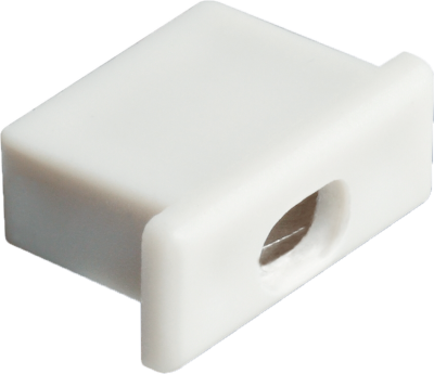 End cap plastic with cable outlet, Endcap LA-F 32071