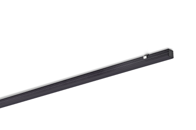 Produktbild - Aluminiumprofile black and Cover dark, SET XSMALL U BLACK 12/12 BLACK 1M