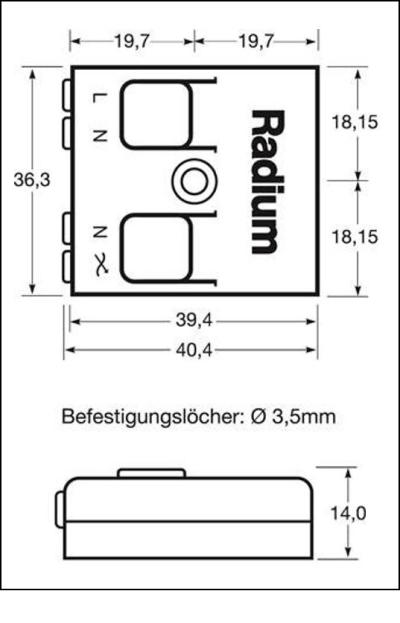Zeichnung - Bluetooth Control Unit, BCU 150/TED