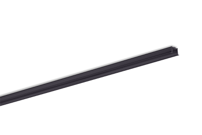 Produktbild - Building-in aluminium profile for 1 LED-strip, Wing-profile SMALL, black, length 2m
