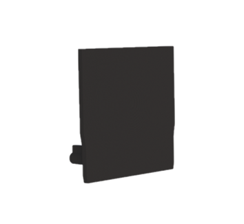 End cap for profile + cover M, Endcap MEDIUM U-profile black