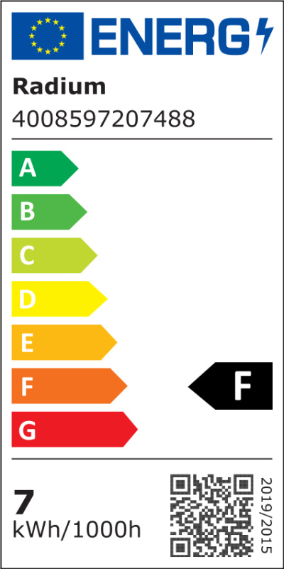 Energielabel - LED Essence NV-RetroFit, RL-MR16 50 827/36°/GU5.3