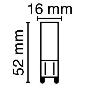 Zeichnung - LED Star Pin, RL-PIN30 DIM 827/C/G9