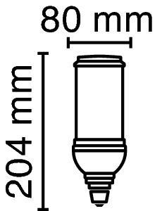 Zeichnung - LED HPM-Retrofit, RL-HRL125 840/E40