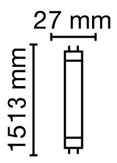 Zeichnung - LED Star T8-RetroFit universal, RL-T8 58 S 20W/865/G13 UN