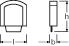 Zeichnung - Embout de fermeture silicone, Endcap-R 042051