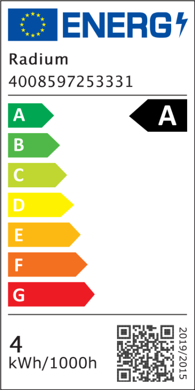 Energielabel - LED Star+ Classic A, frosted, RL-A60 DIM HE 827/F/E27