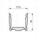 PROFILE S U 17.3/16/B1C1 2M BLACK