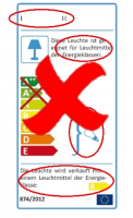 EL Leuchte durch