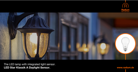 Radium LED Star Klassik A Daylight Sensor