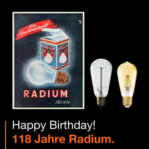Radium Geburtstag 118