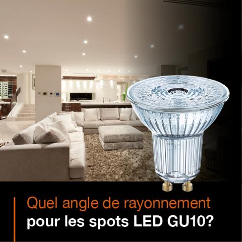 angle de rayonnement LED Spot GU10