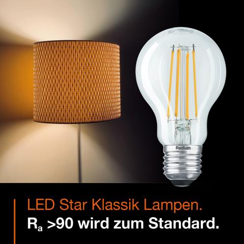 Farbwiedergabe LED Star Klassik