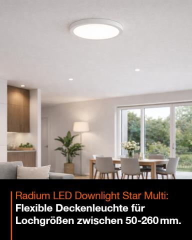 Radium LED Downlight Star Multi