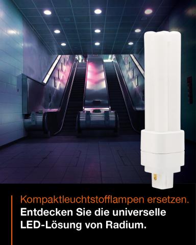 Kompaktleuchtstofflampen durch LED ersetzen