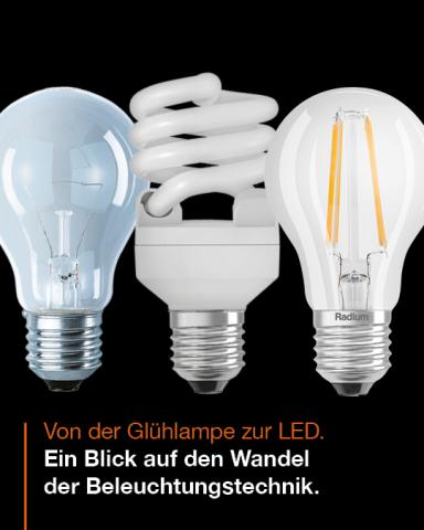 Von der Glühlampe zur LED
