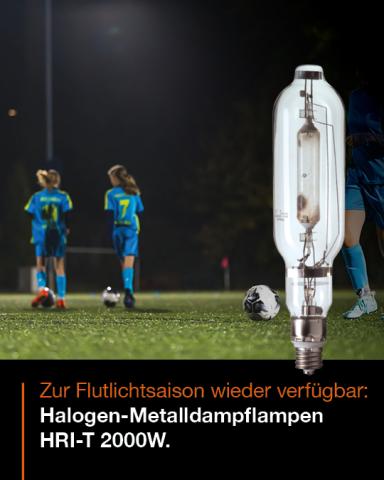 Halogen-Metalldampflampen HRI-T 2000W für Sportstätten
