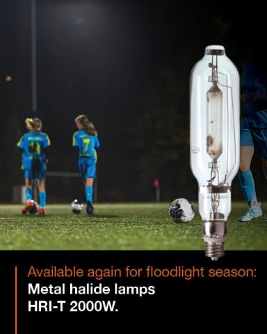HRI-T 2000W metal halide lamps for sports fields