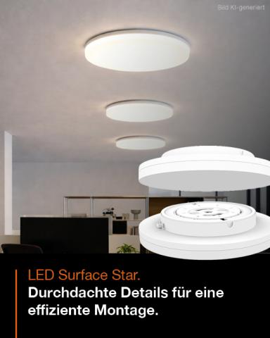 LED Surface Star Installation