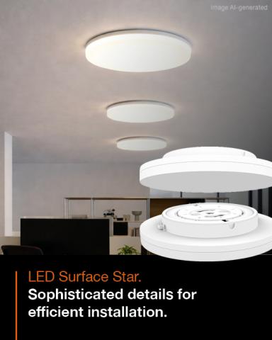 LED Surface Star Installation
