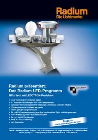Neue Radium LED-Broschüre Neue Radium LED-Broschüre