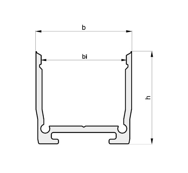 Profil Aluminium Pour Bande LED Diffuseur Transparent LLE-ALP001-RL x