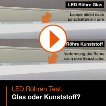 LED Röhren Glas oder Kunststoff
