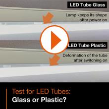 LED Tubes Glass or Plastic